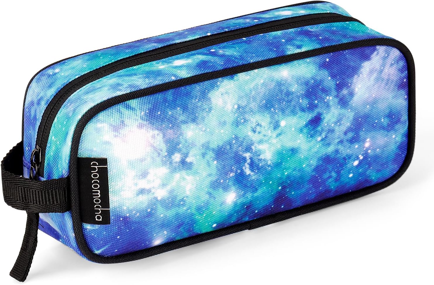 Choco Mocha Boys Pencil Pouch for Kids, Soft Zipper Pencil Case for Boys Toddler, Kids Pencil Case for School Space Pencil Bag, Black