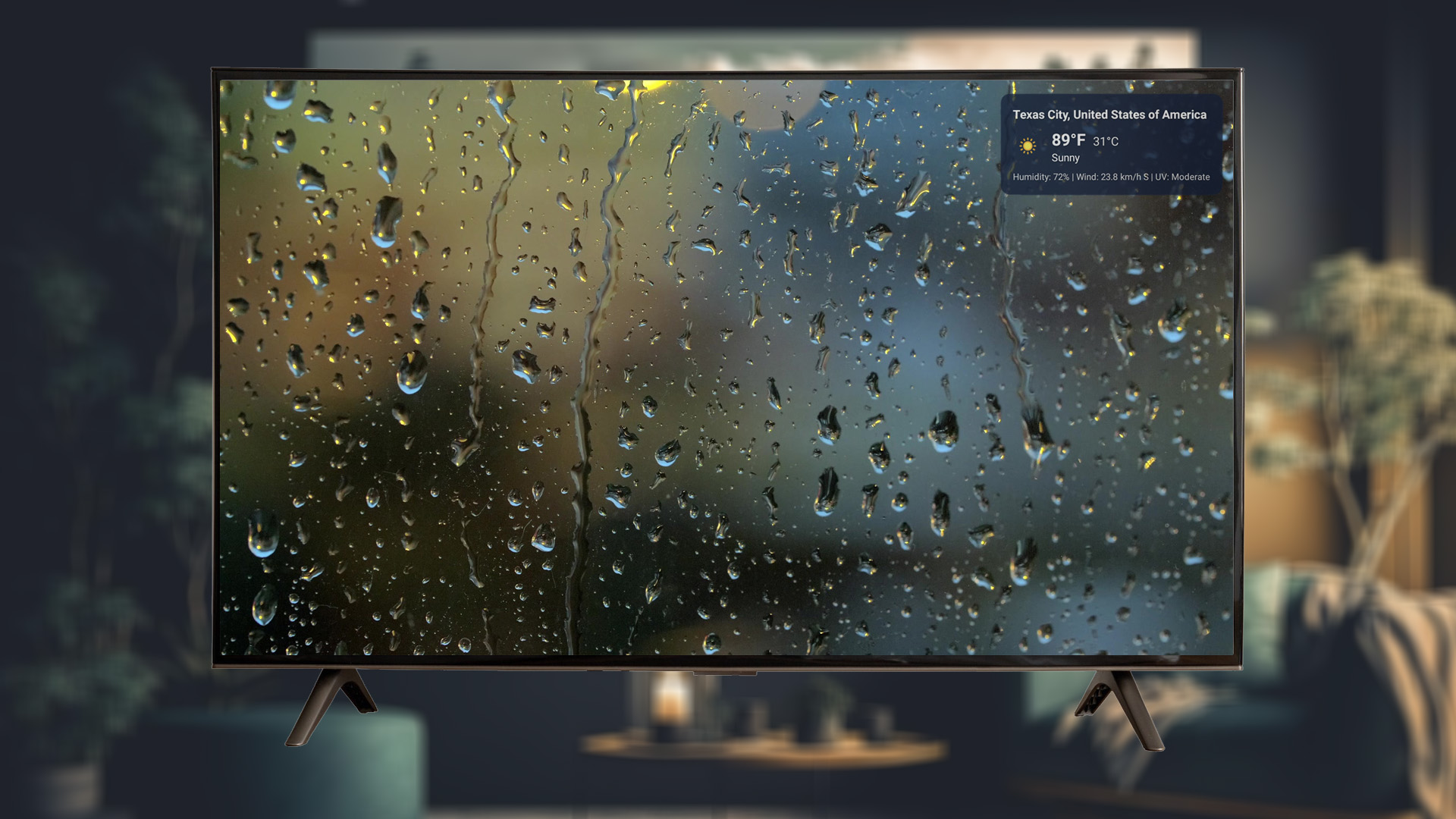 Cozy Window for Fire TV - Rainy Day Videos with a Clock & Local Weather ...