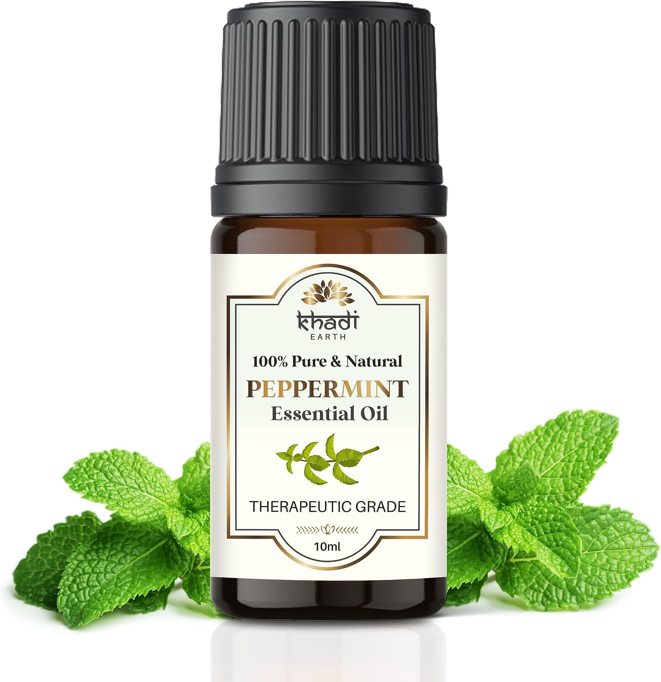 Peppermint Essential Oil for Aromatherapy | 100% Pure & Natural Therapeutic Grade Essential Oil | For Diffuser, Relaxation Cooling, Refreshing Care for Body & Face - 0.34 fl oz