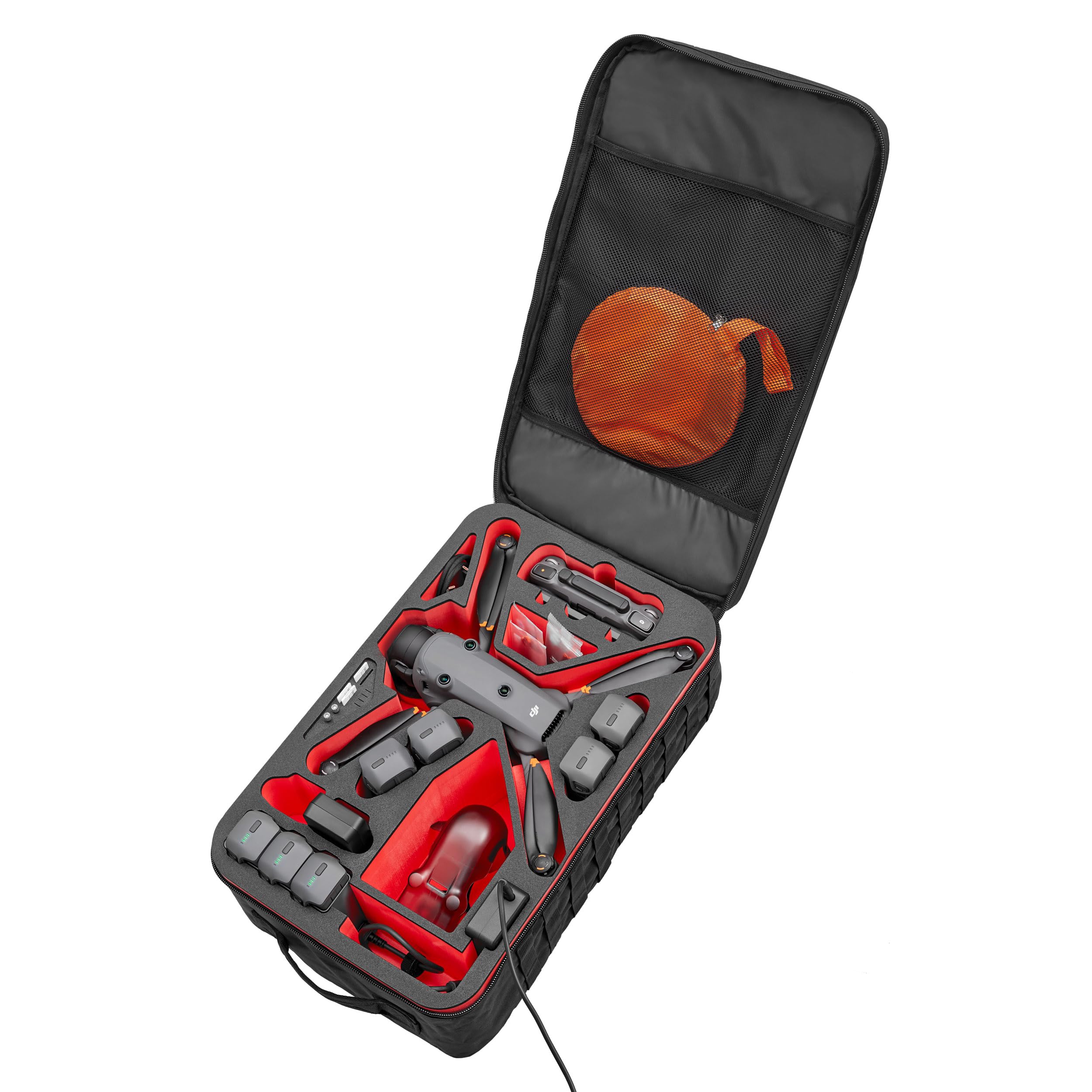 TOMcase Plecak na drona XL "Ready to Fly" do DJI Mavic 4 Pro Fly More lub Creator Combo – profesjonalny plecak na dron z funkcją ładowania – torba transportowa – Made in Germany