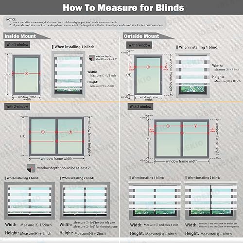 Vista 4 de Persianas enrollables de cebra, persianas enrollables para ventanas, tamaño personalizado, doble capa, sin cables, control de luz transparente