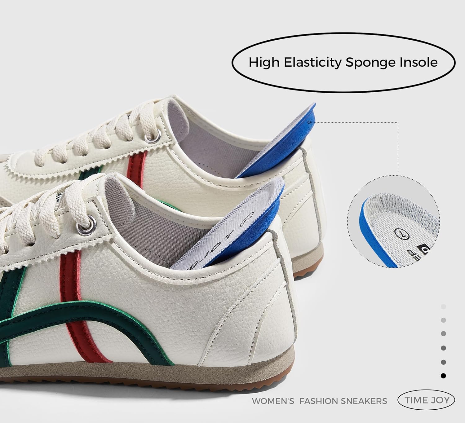 Women's Retro Running Sneakers Vintage Athletic Shoes with Cushioned Sole Fashion Casual Tennis Shoes for Walking, Gym & Daily Outfits - Image 3