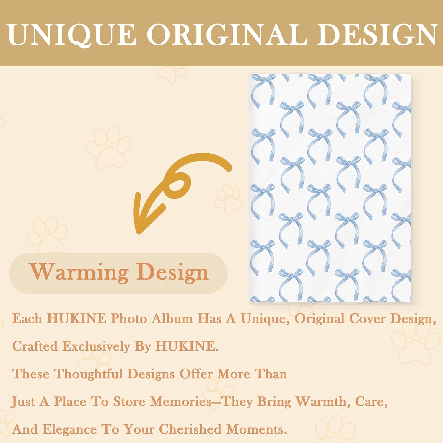 Coquette Blue Bow Photo Album 4x6, Aesthetic Preppy Girly Small Photo Album Memory Book Keepsake with 18 Pockets Hold 36 Pictures for Family Baby Graduation Wedding Anniversary Travel Vacation - Image 4