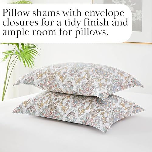 Miniatura 6 de Southshore Fine Living, Inc. Juego de ropa de cama de gran tamaño alternativo para todas las estaciones, colcha bohemia reversible suave de 3 piezas