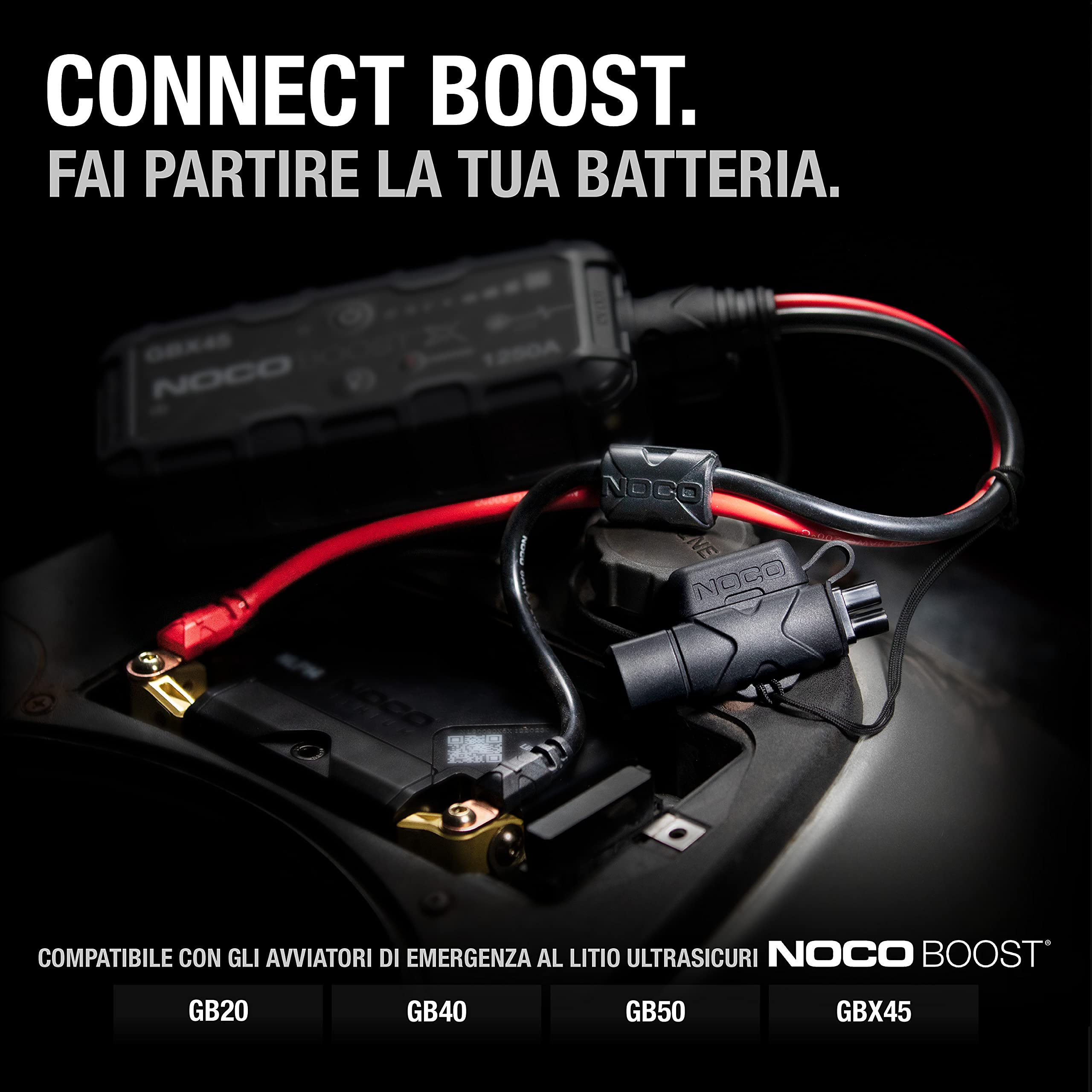 NOCO GBC007 Cavo di Prolunga con Adattatore X-Connect da 47 Centimetri per Dispositivi di Avviamento di Emergenza Boost UltraSafe al Litio GB20, GB40, GB50 e GBX45