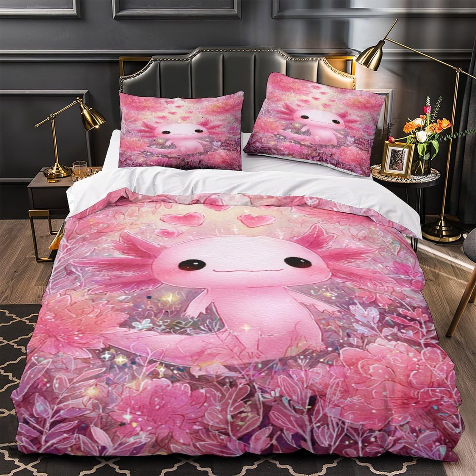 Housse de couette axolotl hypoallergique contre les allergies