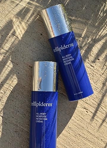 Miniatura 3 de Trilipiderm Crema de retención de humedad para todo el cuerpo, paquete de 2 botellas de bomba sin aire de 8 onzas, hidratación ligera a base de