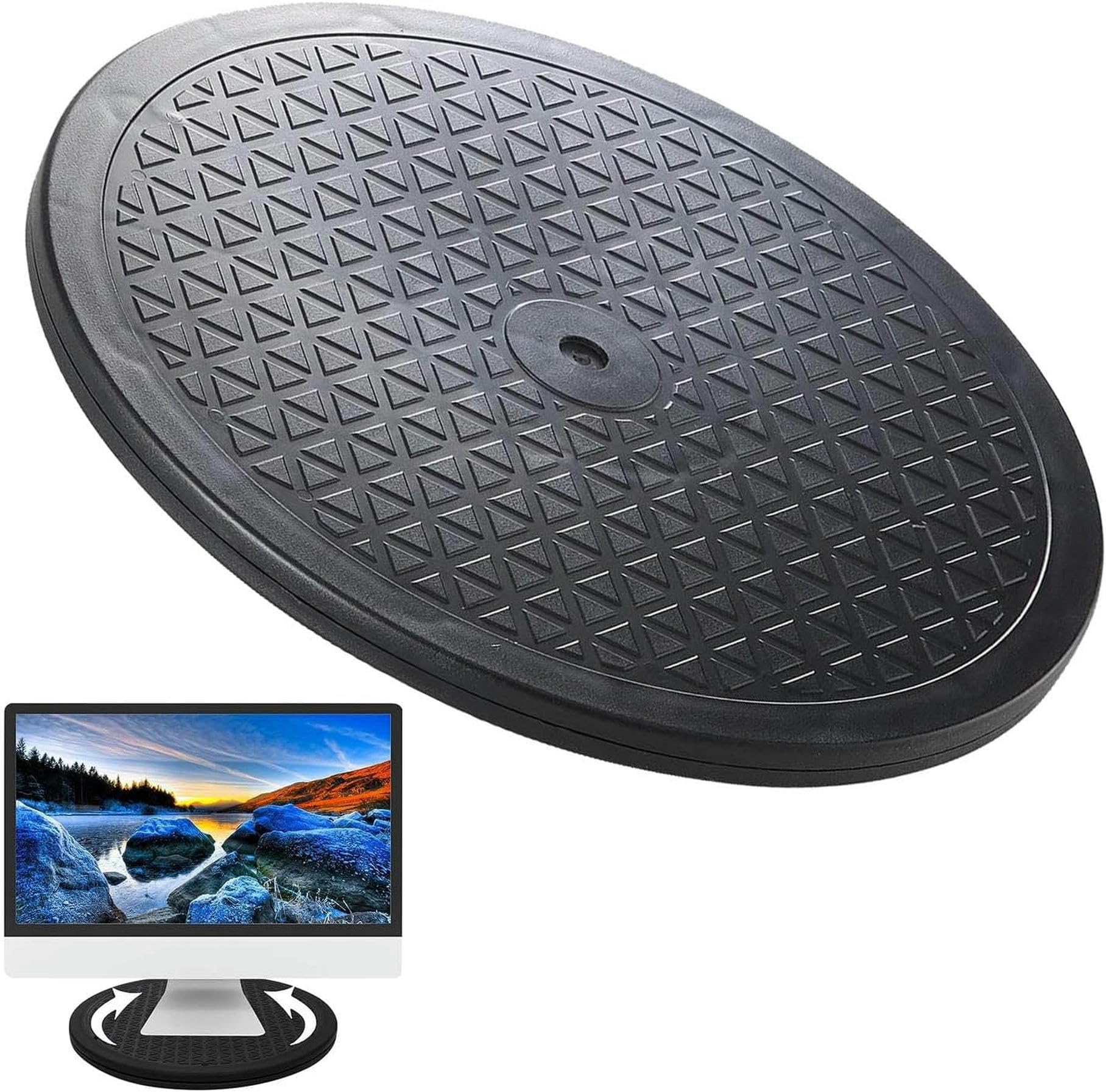 GZYHDC Lazy Susan Swivel Turntable, Spray Paint Turntable, 360° Rotating Platform with Steel Ball Bearings, Round Bonsai Turntable, for TV, Monitors, Laptops, Artwork, Plants
