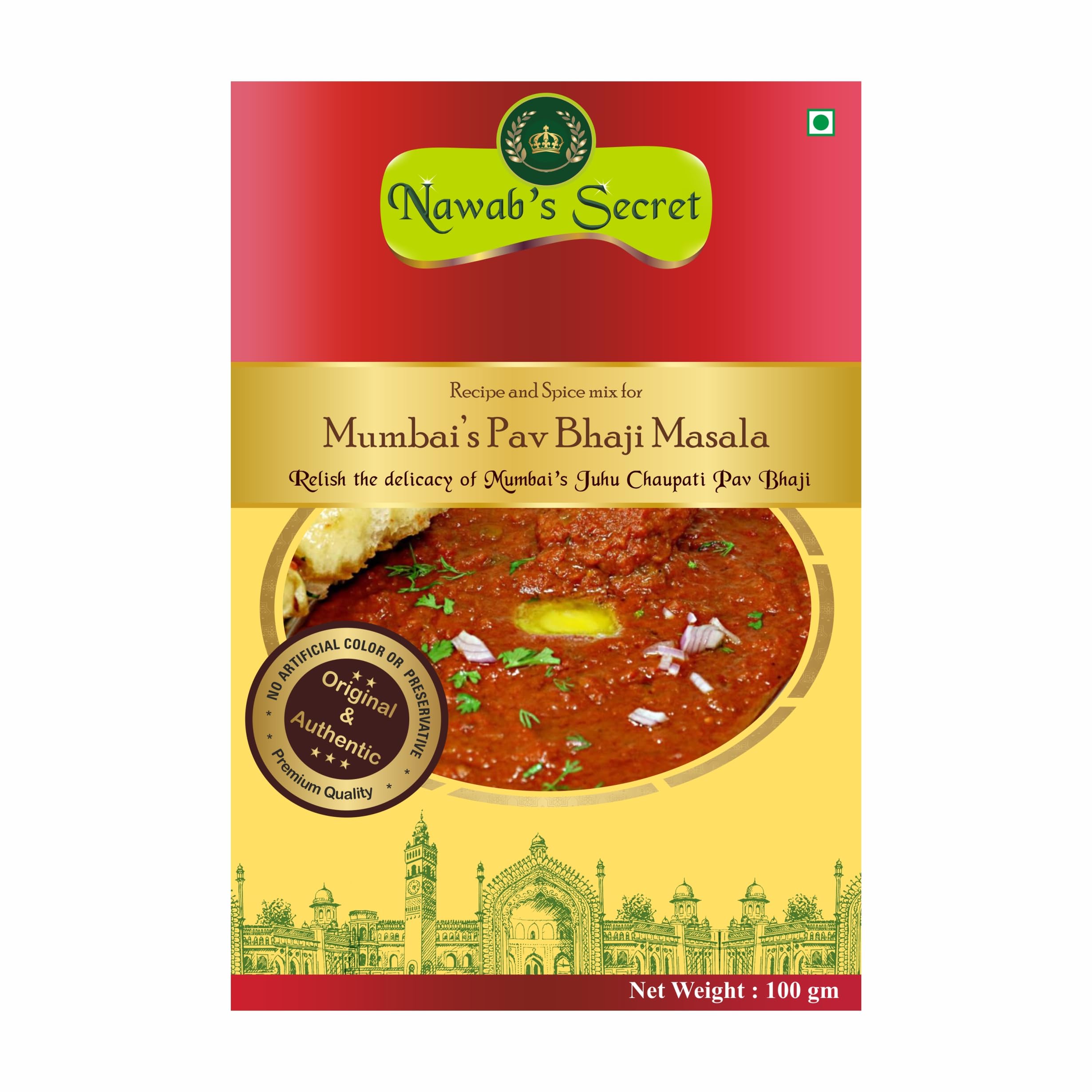 Nawabs Secret Mumbais Pav Bhaji Masala, 100 gm (B0CR4FK5MN) Amazon Price History, Amazon Price Tracker