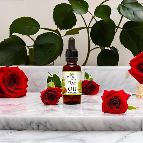 Miniatura 4 de Creation Farm Gotas de aceite para los oídos con gordolobo, caléndula, hierba de San Juan, alivio herbario natural para eliminación de cerumen,