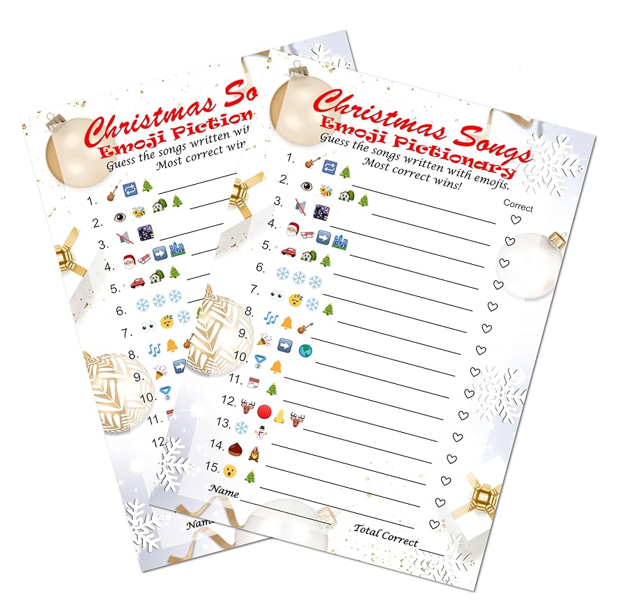 amazon-com-christmas-songs-emoji-guessing-game-christmas-holiday-party-ideas-play-pack-of-30-cards-5-x7-made-in-usa-toys-games for Free Printable Christmas Song Emoji Game Amazon.com: Christmas Songs Emoji Guessing Game, Christmas Holiday Party Ideas, Play Pack of 30 Cards 5”x7”. Made in USA : Toys & Games for Free Printable Christmas Song Emoji Game