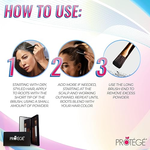 Miniatura 7 de Retoque de raíz de primera calidad cobertura corrector instantáneo de raíces para cubrir raíces entre las visitas al salón resistente al agua Caoba