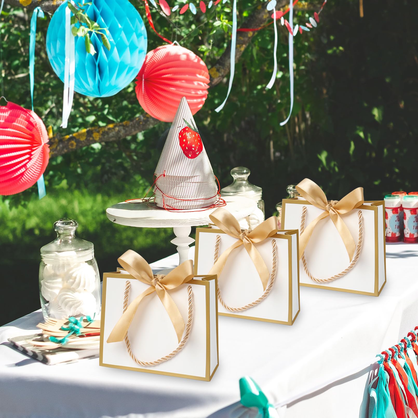 Custom Gift Bag, Personalized Gift Bag, Custom Baby Shower Gift Bags, Favor Bag, Goodie Bags, Party Favors Bag, White Baby Shower - View #10