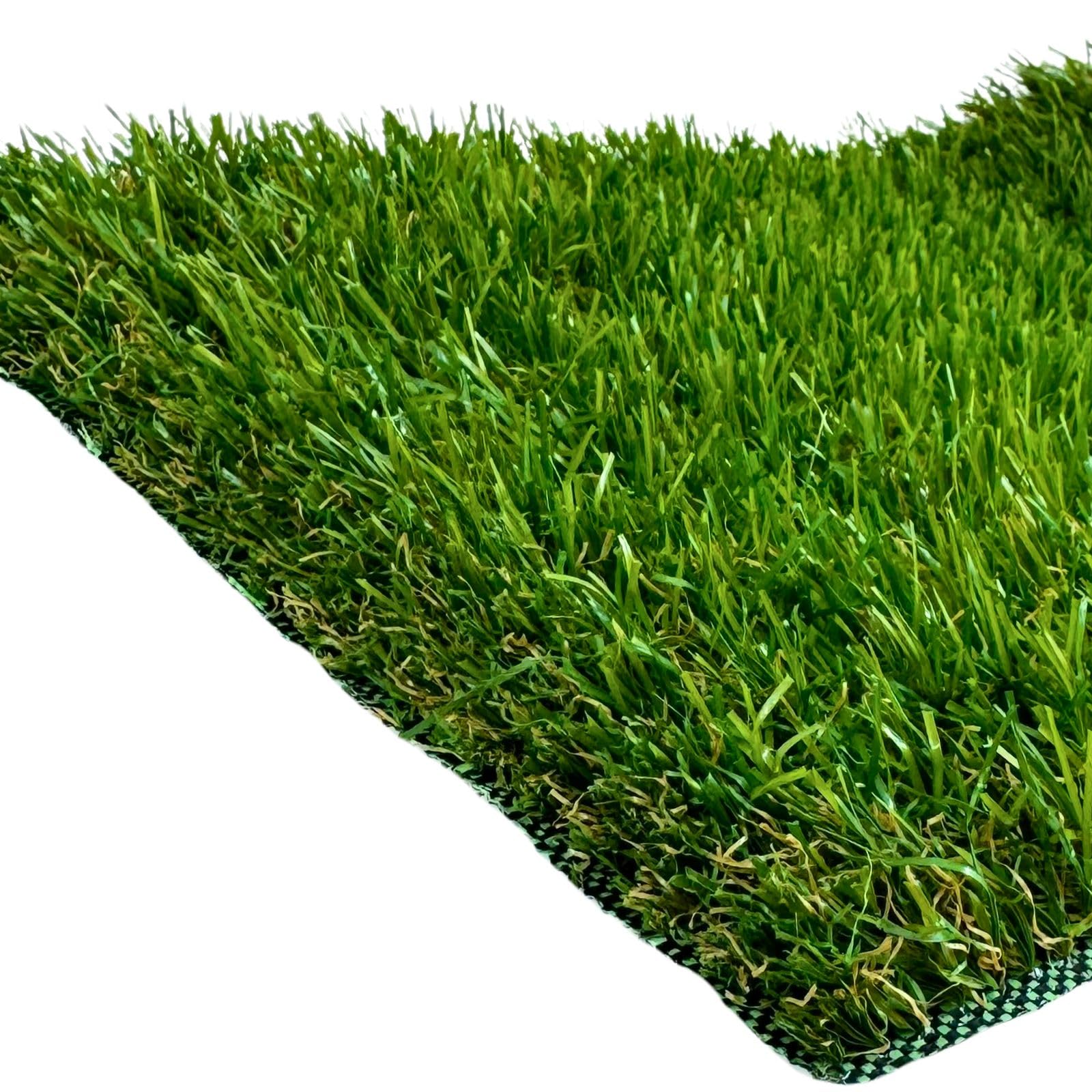 Cesped Artificial 30mm. En Rollos de Multi-Medidas de Corte a Elegir. Cesped Artificial Terraza, Jardín, Exterior. Mod Nerja. (Pack Muestras)