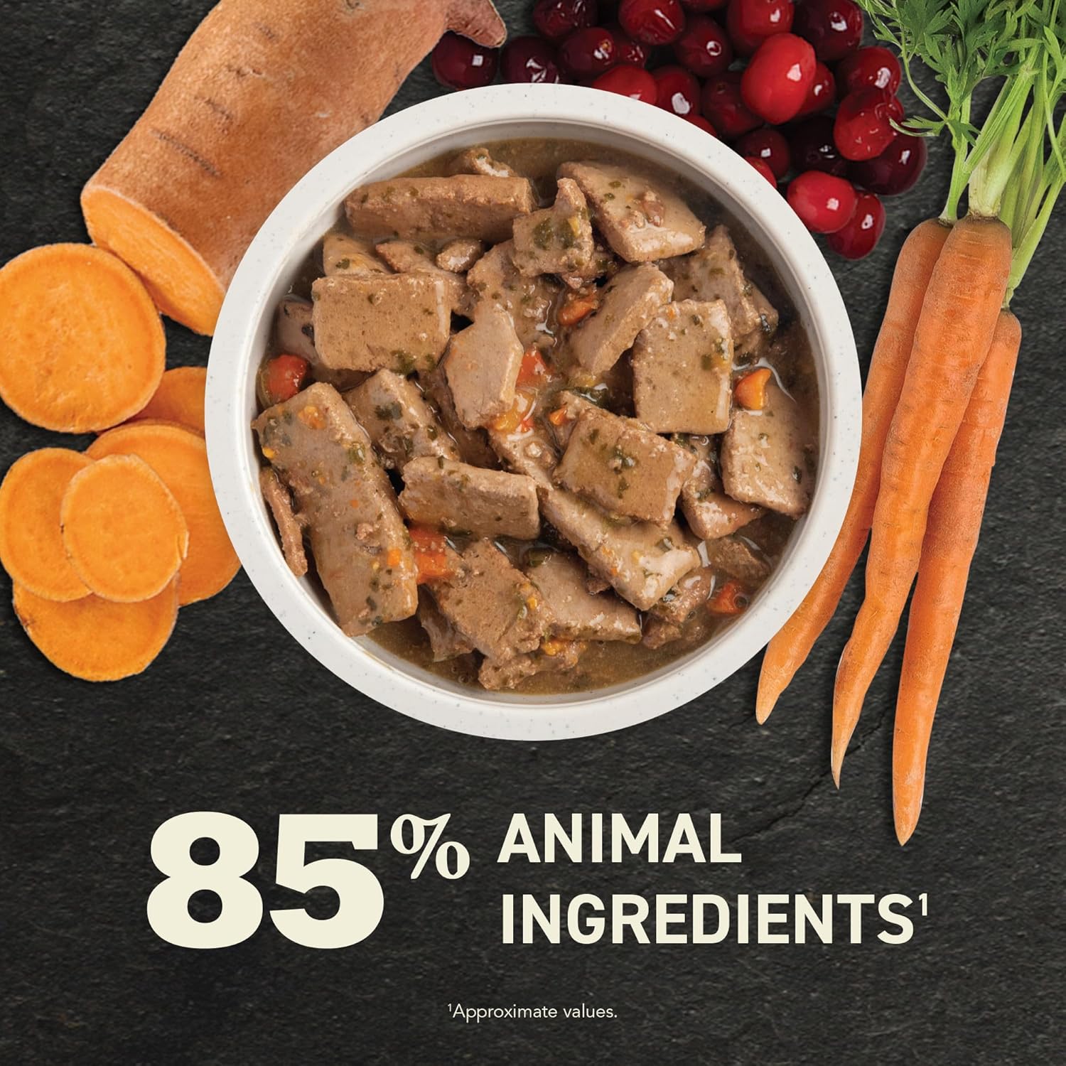 ACANA Premium Chunks in Bone Broth Grain-free Wet Dog Food Poultry Recipe 12.8oz Cans (12 Count)