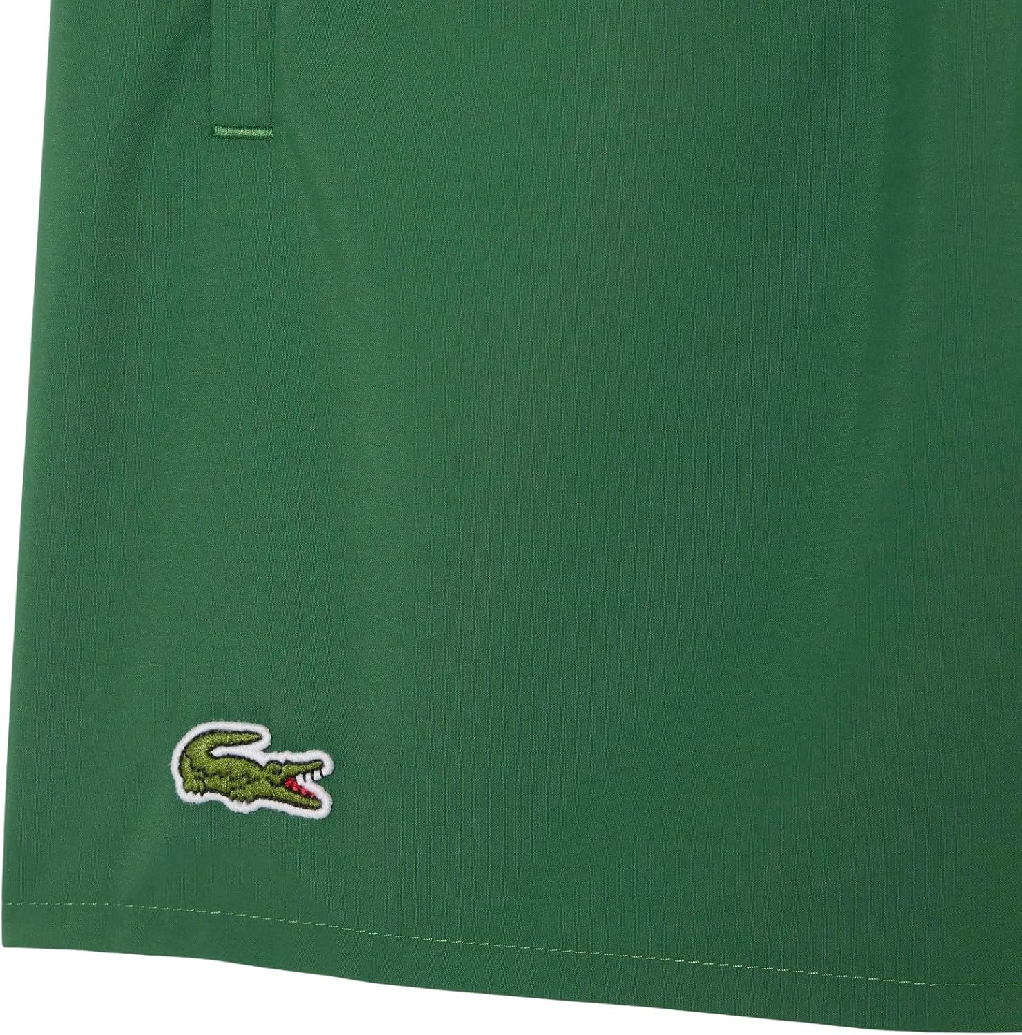Lacoste Men's Quick-Dry Swim Trunks, Green/Green, Small