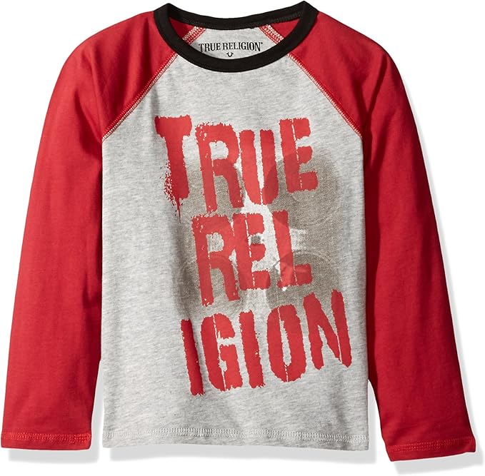 True Religion Boys' Toddler Base Raglan Clothing, Shoes