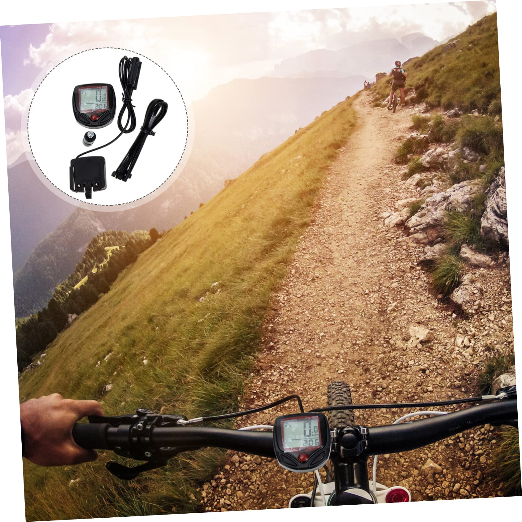 BESPORTBLE 4ensembles Compteur De Vélo sans Fil Étanche Compteur De Vitesse Portable pour Vélo De Montagne Accessoire Léger Et Facile à Installer