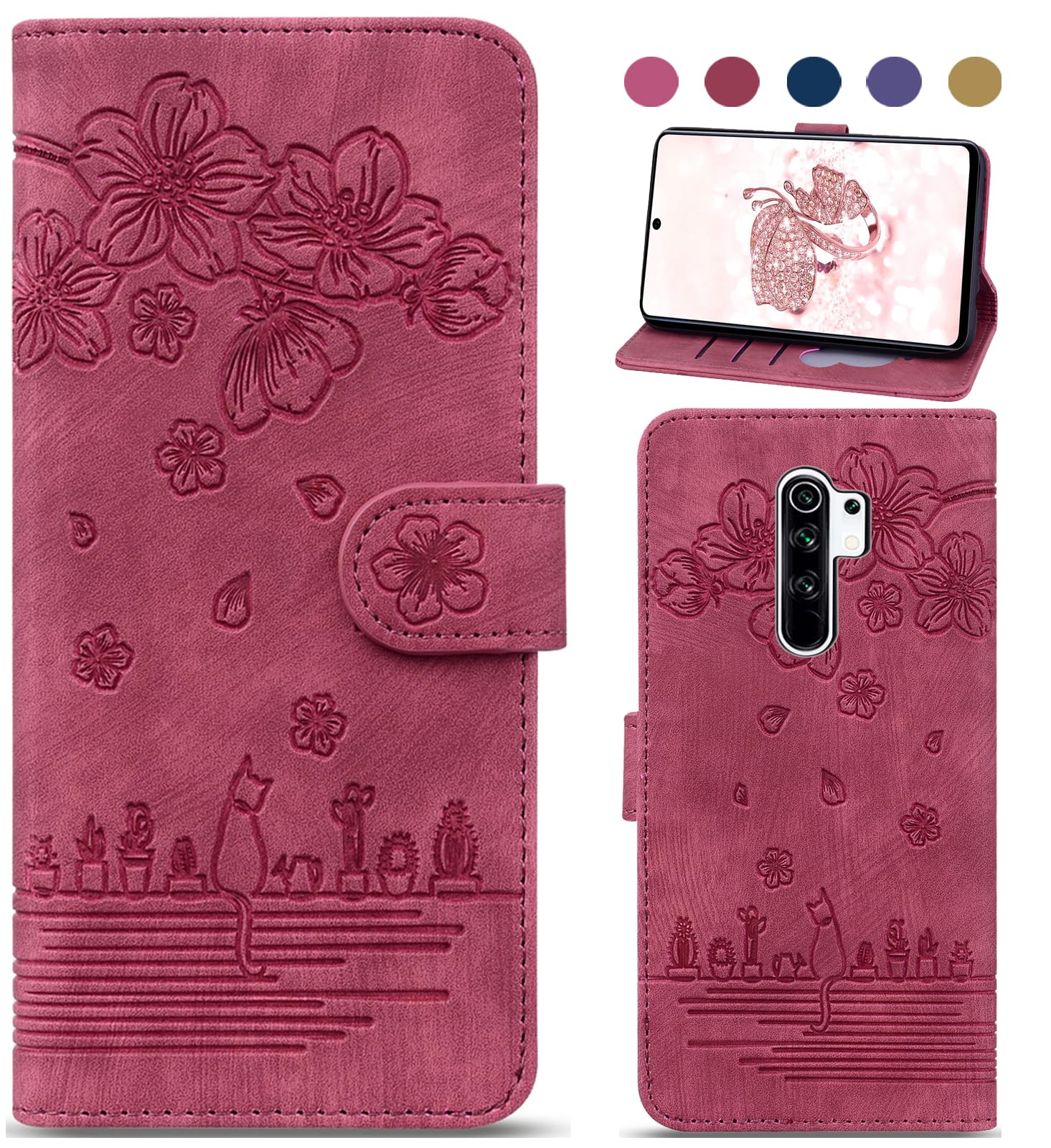 Cover Xiaomi Redmi Note 8 Pelle Verde | Stand Multimediale