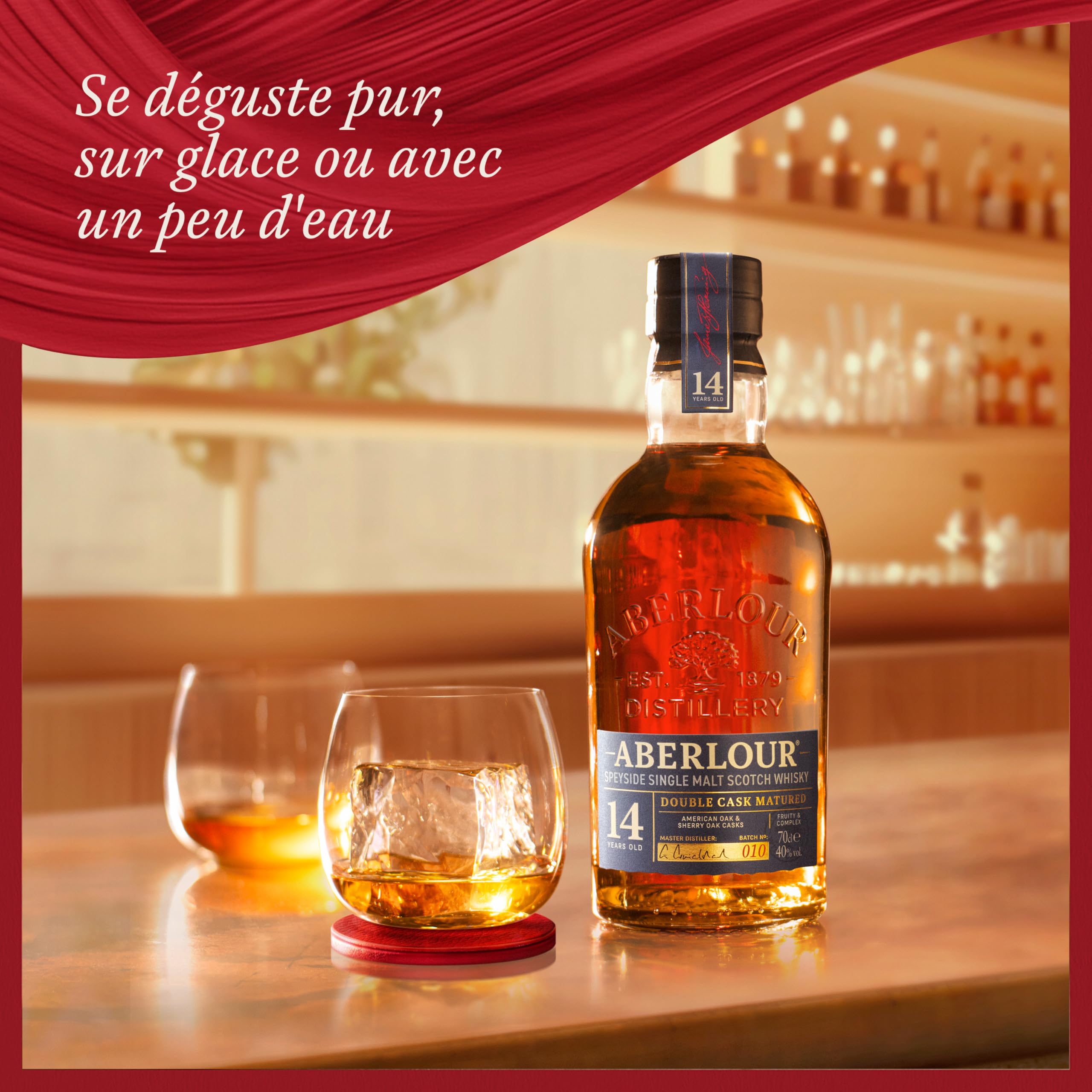 ABERLOUR 14 ans Double Cask Whisky Ecossais Single Malt avec étui - 40% 70cl