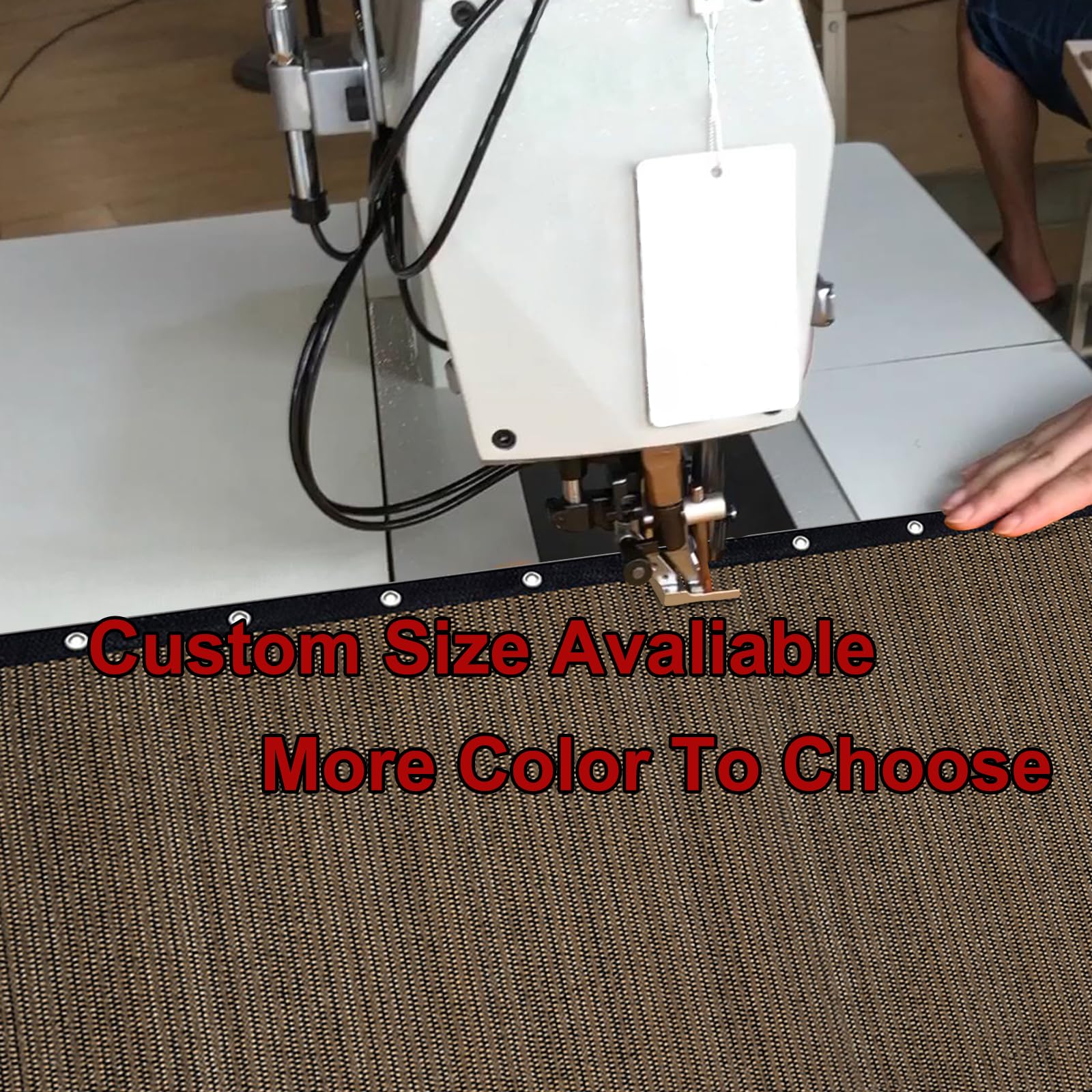 KANAGAWA Pergola Shade Cloth 9'X12' Customized Outdoor Sun Shade Cover Canopy with Grommets KWGN19 90% UV Block Privacy Screen for Patio, Backyards, and Outdoor (Customized Available), Black