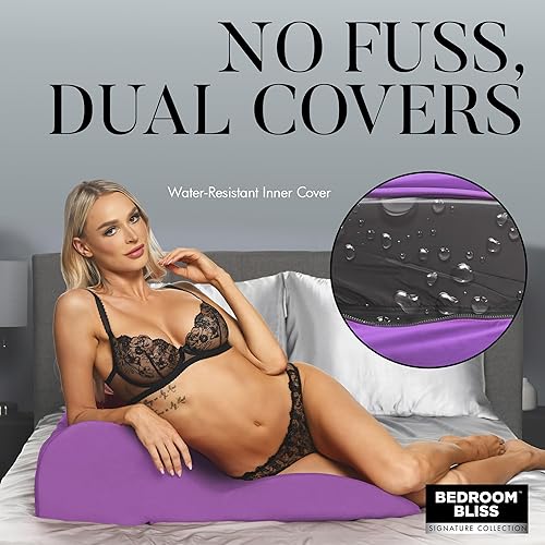 Miniatura 4 de BEDROOM BLISS Cojín de amor contorneado para hombres, mujeres y parejas. Diseño ergonómico con curvas para posicionamiento sexual y penetración