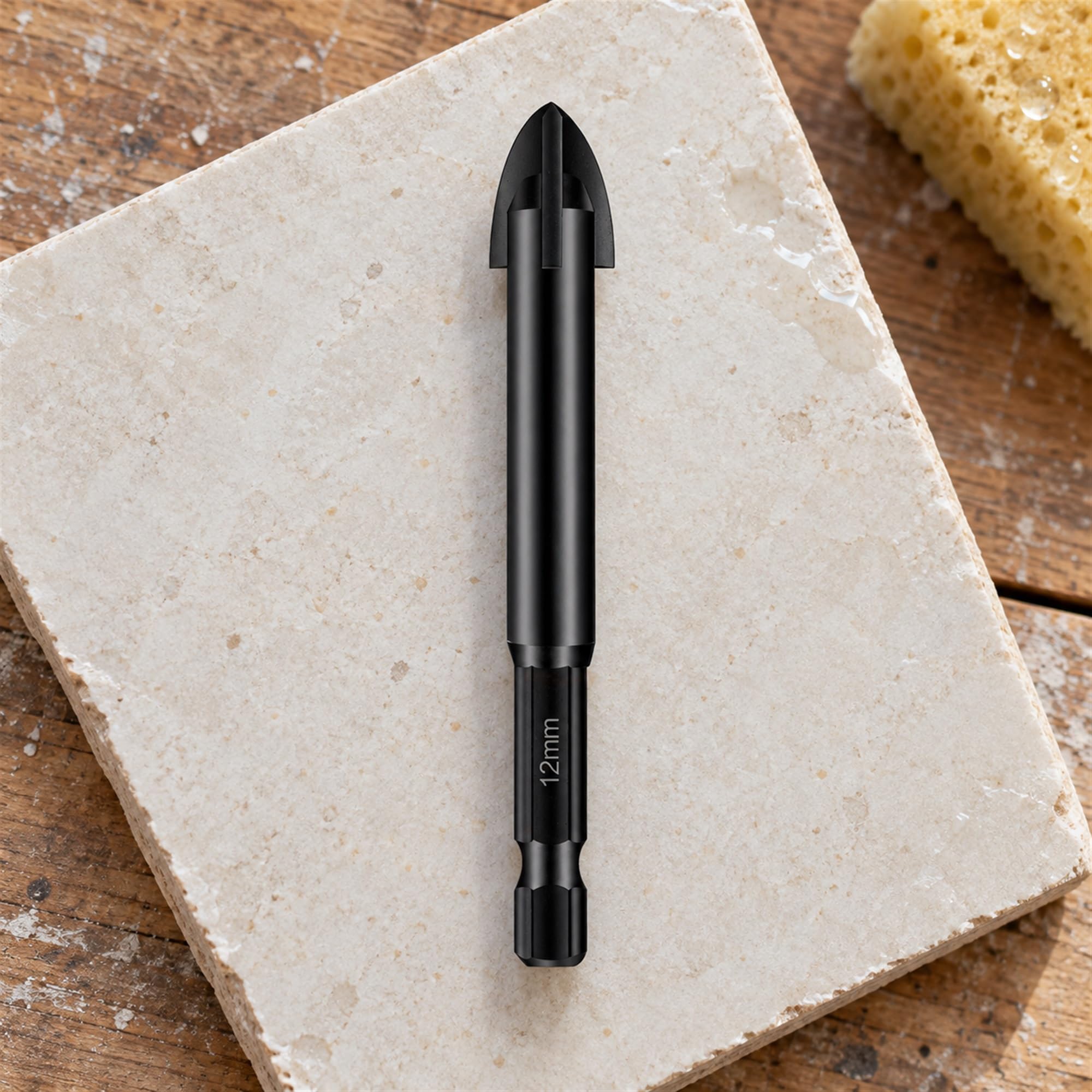 Carbide Drill Bit for Glass, Tile, Concrete and Wood, Hole Making Accessory for DIY Repairs and Renovation Projects