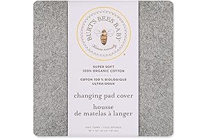 Burt's Bees Baby Organic Cotton Changing Pad Cover for 16x32 Mats