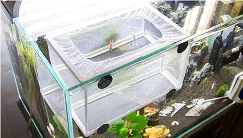 Miniatura 5 de Red de separación de caja de criador de criadores de freír peces de malla de nylon por XMHF