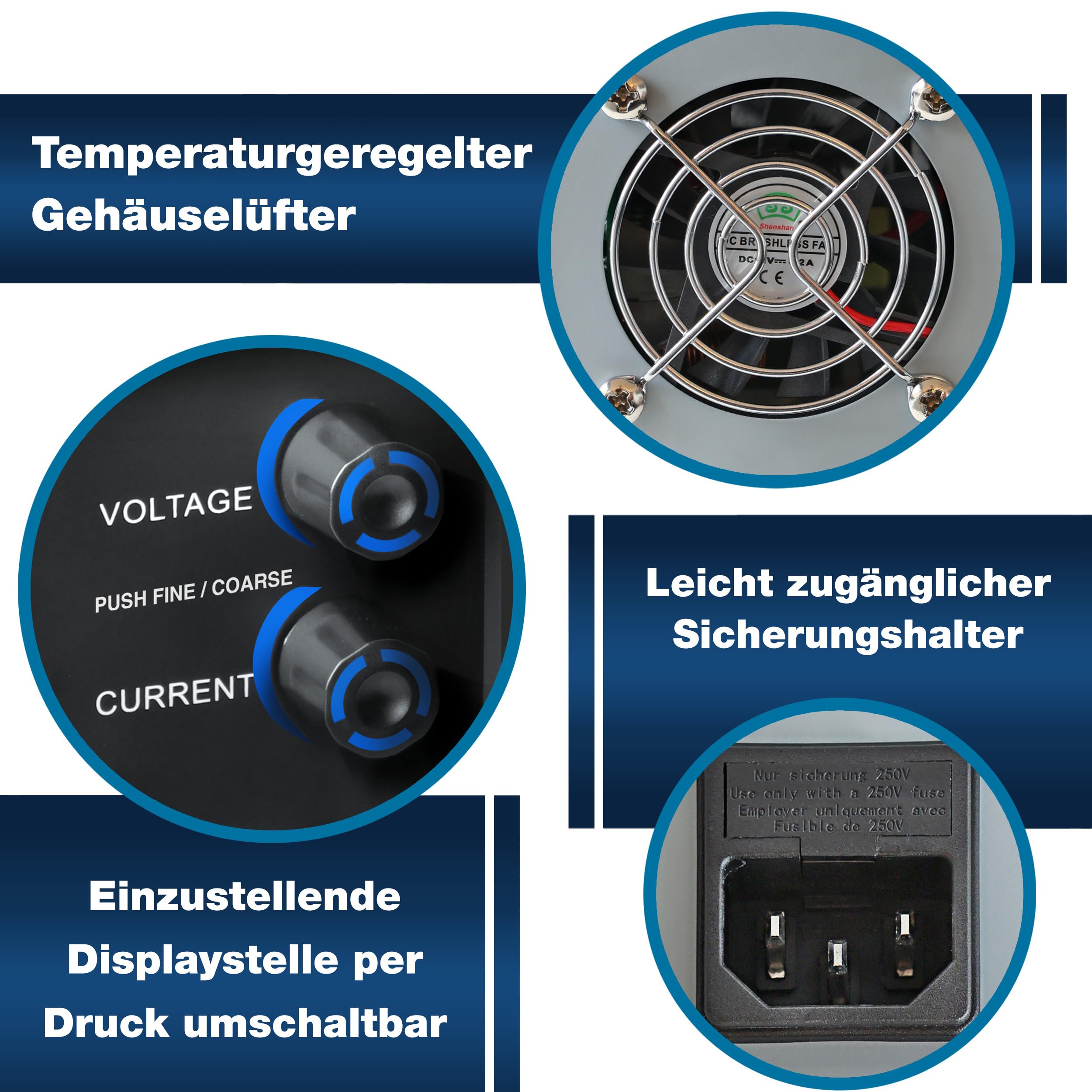 PeakTech 6224 - Labornetzteil DC 0-60V 0-5A 300W Labornetzgerät USB
