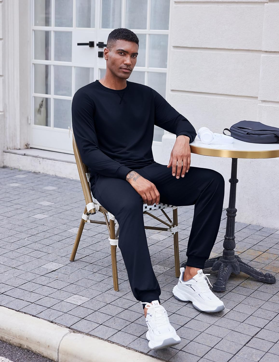 COOFANDY Men's Tracksuit 2 Piece Long Sleeve Pullover Jogging Track Suit Athletic Casual Sweatsuit