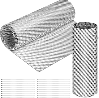 Exhaust Heat Shield Automotive, 20" x 47.2" Embossed Aluminum Heat Shield Material with 20 Pcs Cable Metal Zip Ties for Fire Wall, Exhaust Wrap, Wall Behind Grill