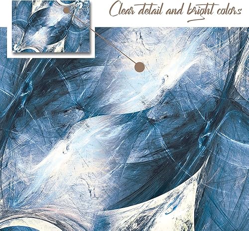 Miniatura 156 de Lienzo artístico para pared, pinturas de arte abstracto, fantasía azul, grafiti colorido sobre fondo blanco; decoración artística moderna para sala