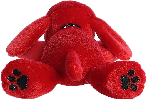 Miniatura 6 de Aurora Playful Clifford Laying Clifford - Animal de peluche - nostalgia infantil - Compañerismo duradero - Rojo 12 pulgadas