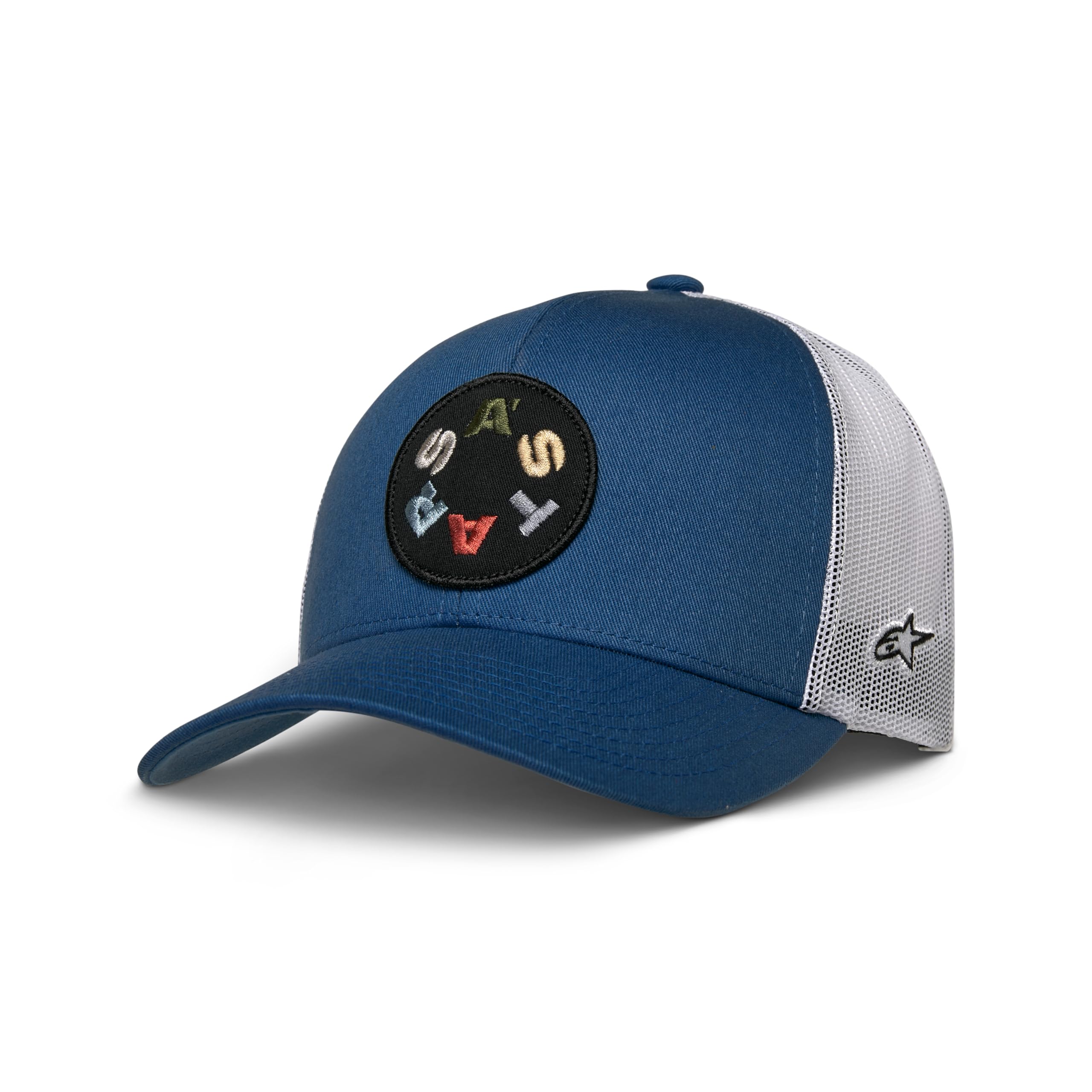 Alpinestars Men's Gambit Trucker Hat Baseball Cap, True Blue/Vintage White, One Size