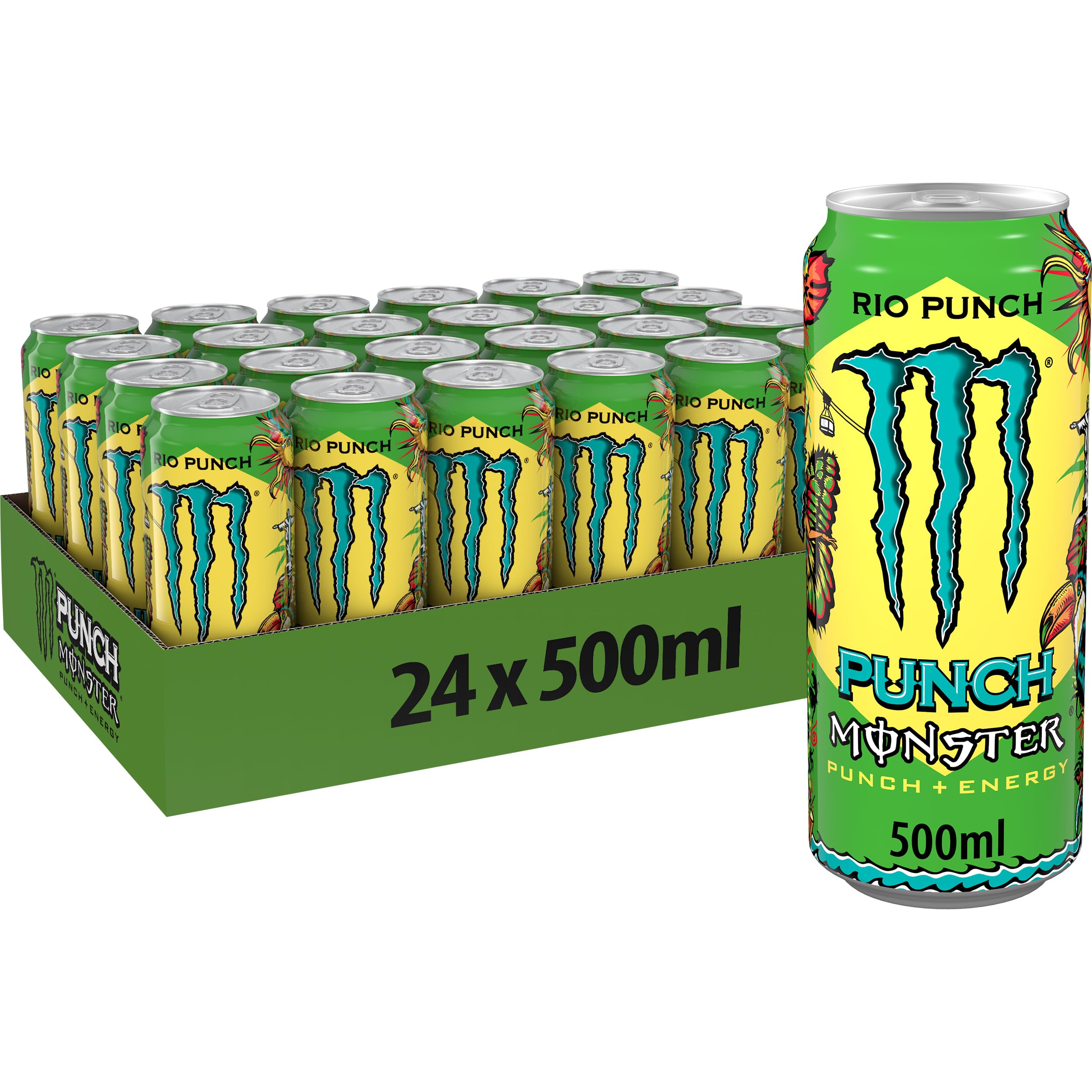 Monster Rio Punch Juice, Pack de 24 x 500 ml