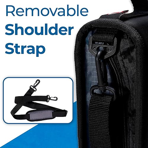 Miniatura 5 de Case-it - Carpeta universal con cremallera, juntas tóricas de 2 pulgadas, bolsillo acolchado para laptop o tableta de 13 pulgadas, capacidad de 400