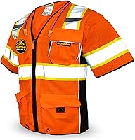 Vista 10 de KwikSafety - Charlotte, NC - Men's & Women's Class 3 Safety Vest PPE Hi Vis Reflective ANSI OSHA