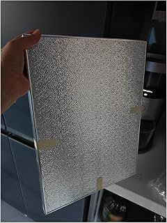 Aluminum Heat Shield Mat, Gas Stove Splatter Screen for Grill, Stove, Oven, Refrigerator - Heat and Oil Resistant