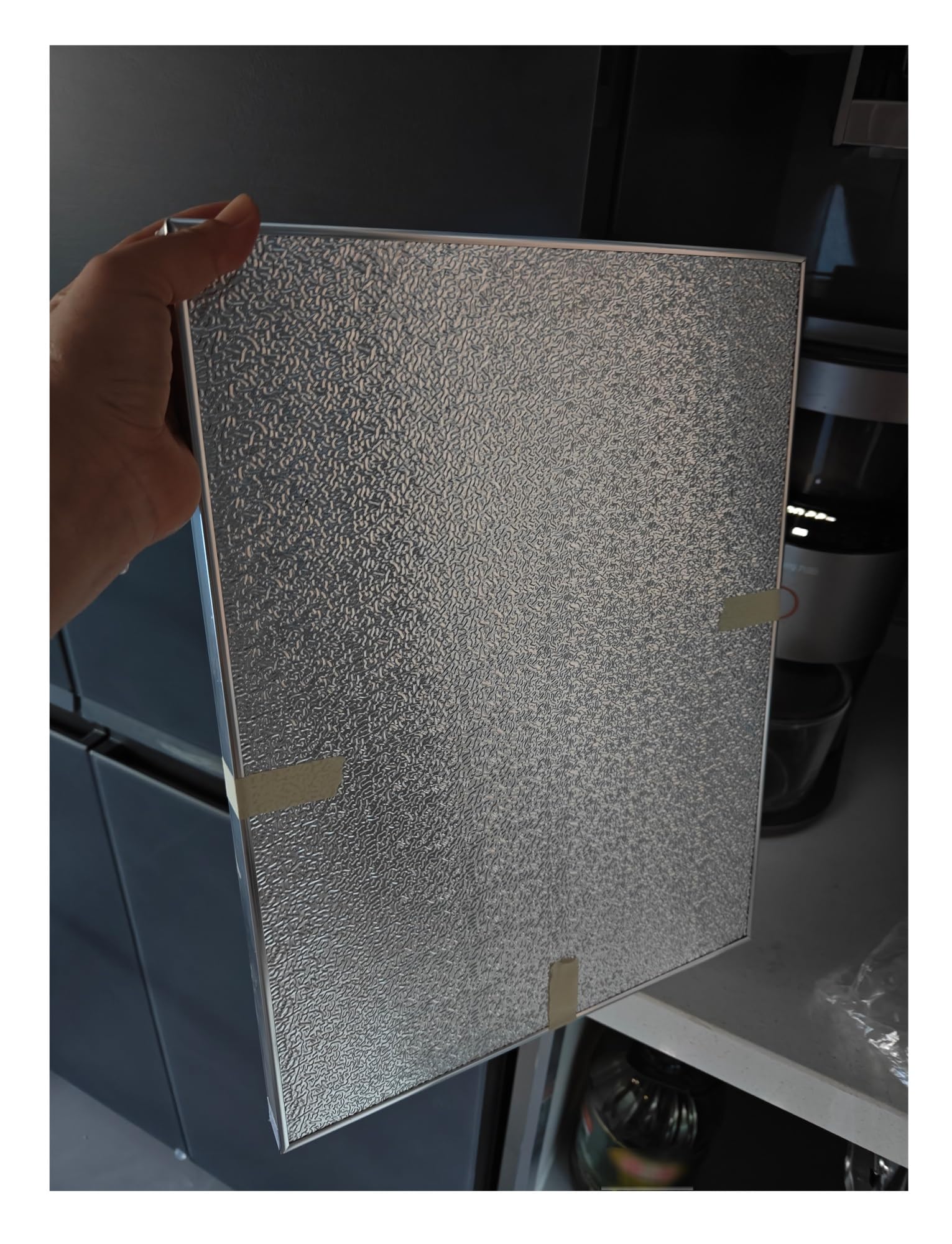 Aluminum Heat Shield Mat, Gas Stove Splatter Screen, for Grill, Stove, Oven and Refrigerator, Heat, Oil Resistant(3,60x60cm/2x2ft)