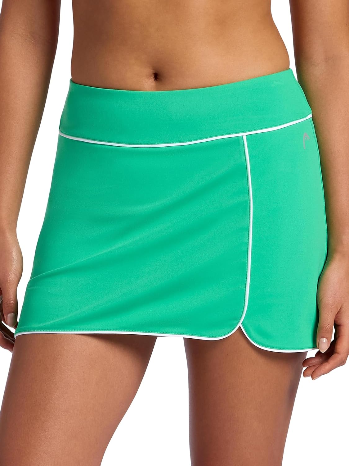 Head Womens Breakpoint Piping Skort, Standard Fit, Mid-Rise, Stretch Midweight Material, Built-in Compression Shorts