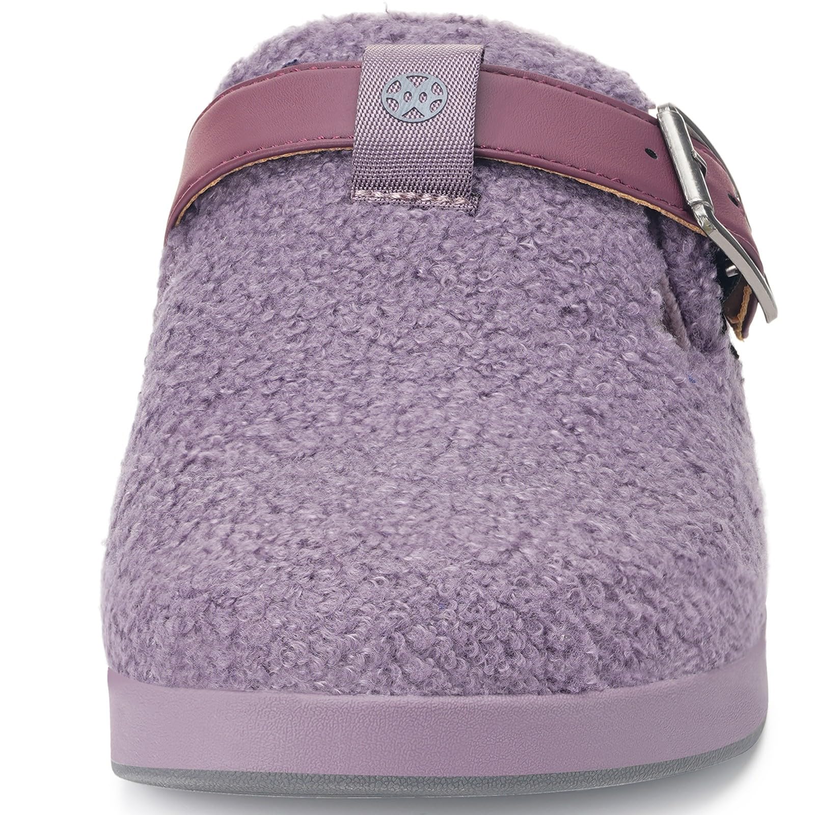 Pantofole da Donna Uomo Invernali Calde Pelliccia Zoccoli e Sabot Scarpe da Giardino Comode Ciabatte Pelose Indoor Outdoor,Viola,39 EU