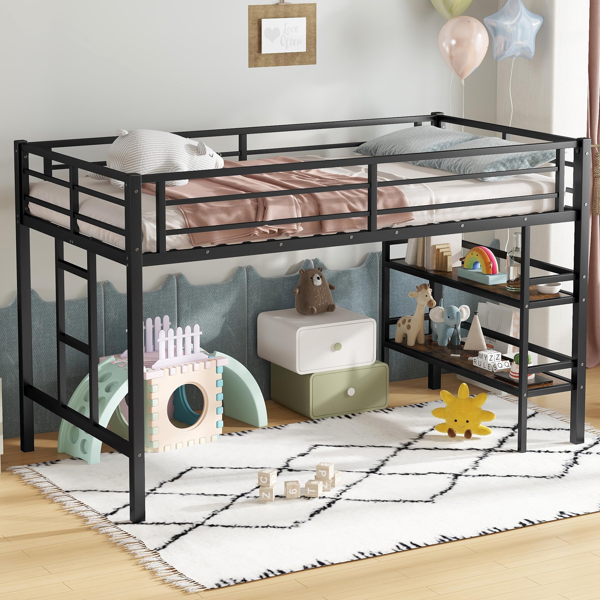 Double Loft Beds Walmart Low Profile Twin Loft Bed Metal Frame
