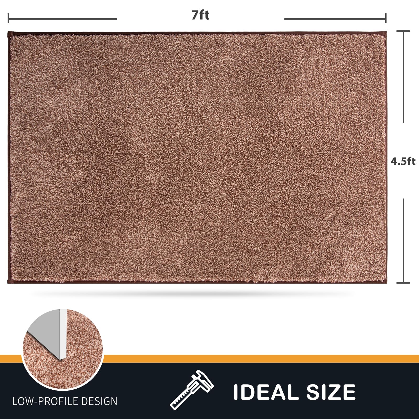 Amazon.com: PURRUGS Easy Care Area Rug 4.5ft x 7ft, Non-Slip