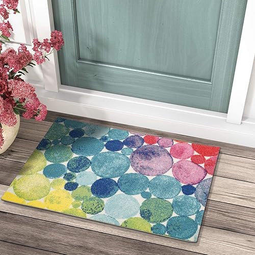 Vista 108 de DECOMALL Tapete pequeño de 2 x 3 pies para puerta, para porche, patio, balcón, terraza, patio, multicolor, 24 x 36 pulgadas Multi 06
