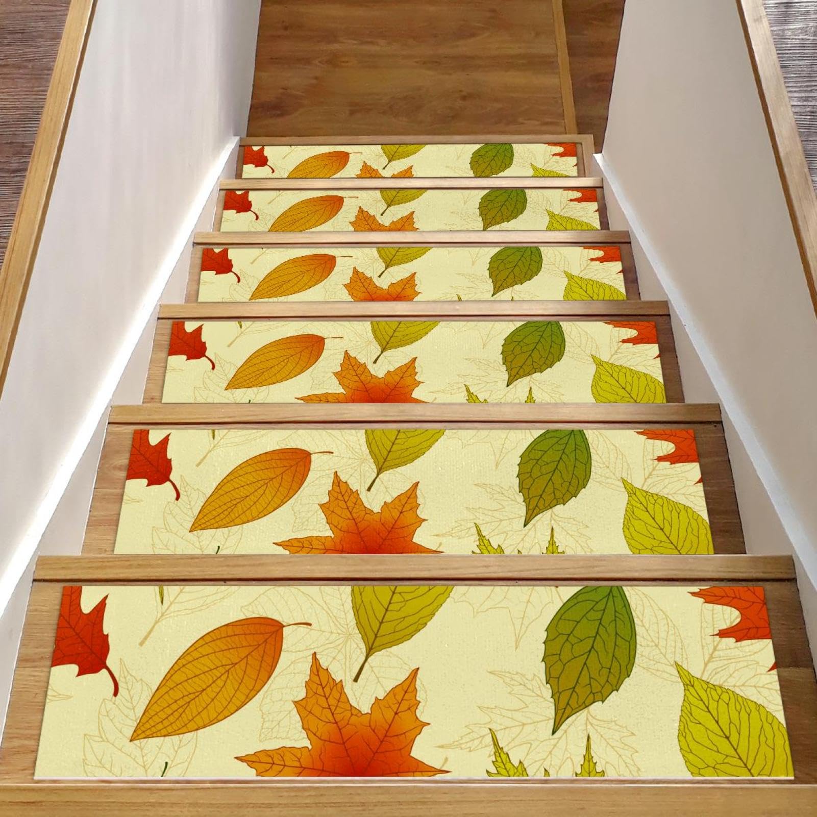 Tapis d'escalier marches bois antidérapants sans résidus 20,3x76,2 cm lot de 15 tapis