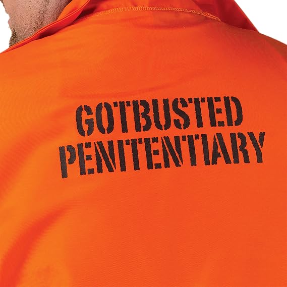 FunWorld Men's Got Busted Penitentiary Costume