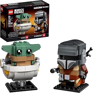 BrickHeadz Star Wars The Mandalorian & The Child 75317 'Baby Yoda' Building Toy, Collectible Model Figures Set, Gift Idea for Teens