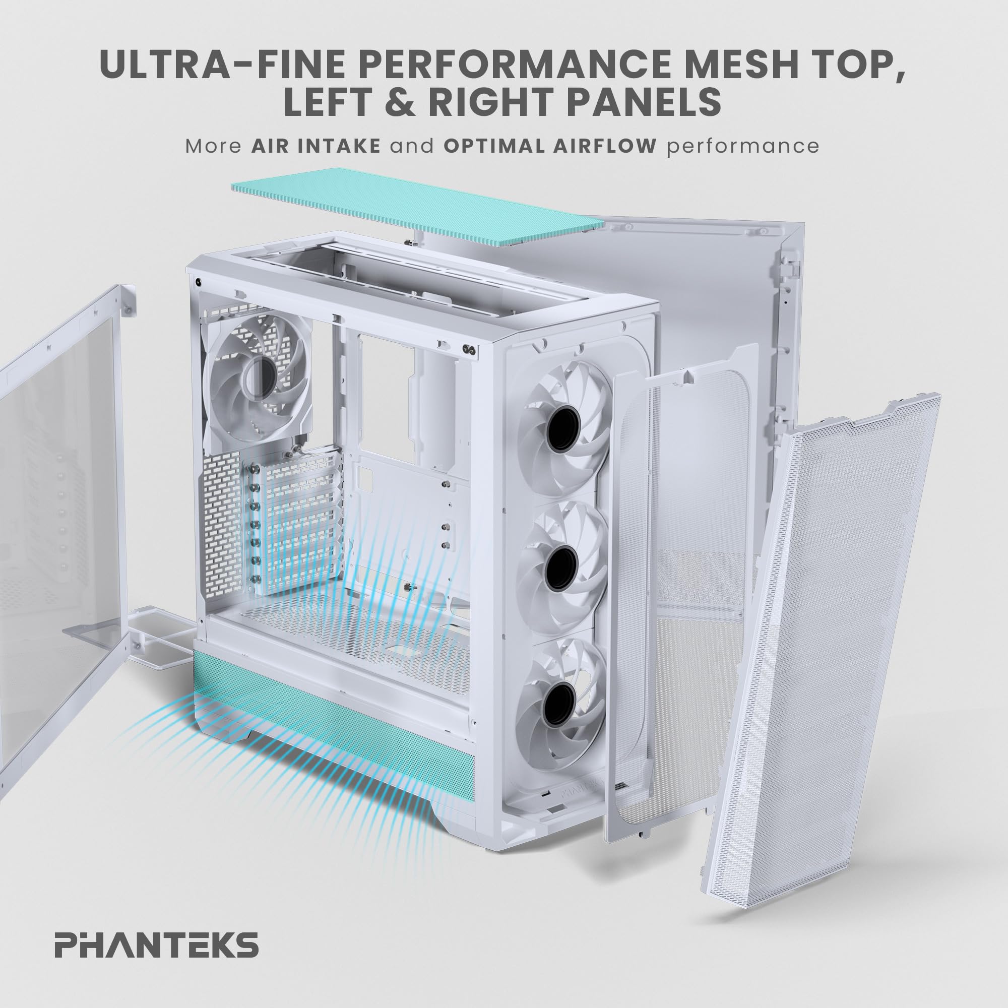 Phanteks Eclipse G400A PCケース 未使用品 Phanteks Eclipse G400A Tempered Glass ATX Mid-Tower Computer