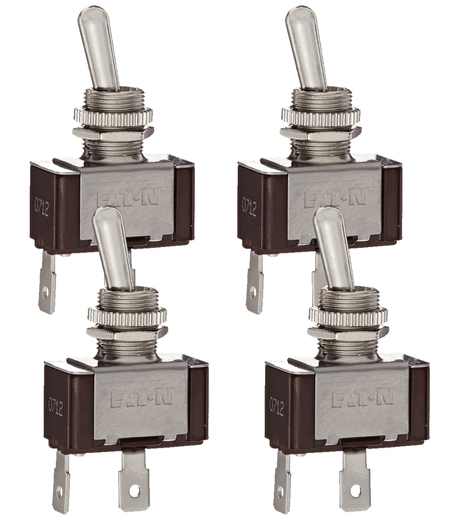 Eaton XTD1A1A2 (Pack of 4) Toggle Switch, Screw Termination, On-Off Action, SPST Contacts